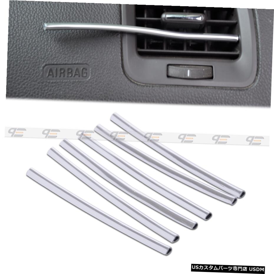 クロームメッキ 6個13CMUシェイプクロームカーエアコンベントモールディングトリムデコレーション 6pcs 13CM U SHAPE CHROME CAR AIR CONDITIONER VENT MOLDING TRIM Decoration 【並行輸入品】