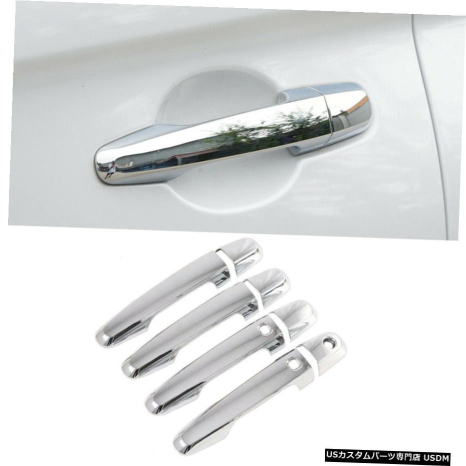 クロームメッキ Chrome Side Door Handle Cover 8pcs For Mitsubishi Montero / Pajero Sport 16-20 【並行輸入品】