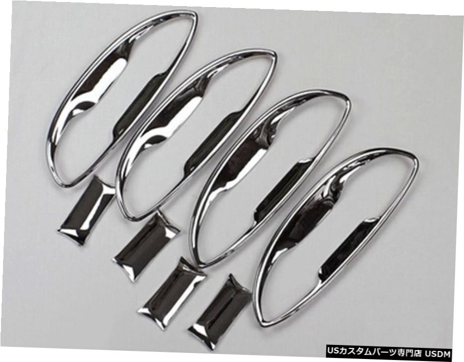 クロームメッキ Accessories Chrome Side Door Handle Bowl Cover 8pcs for Toyota Corolla 2014-2017 【並行輸入品】