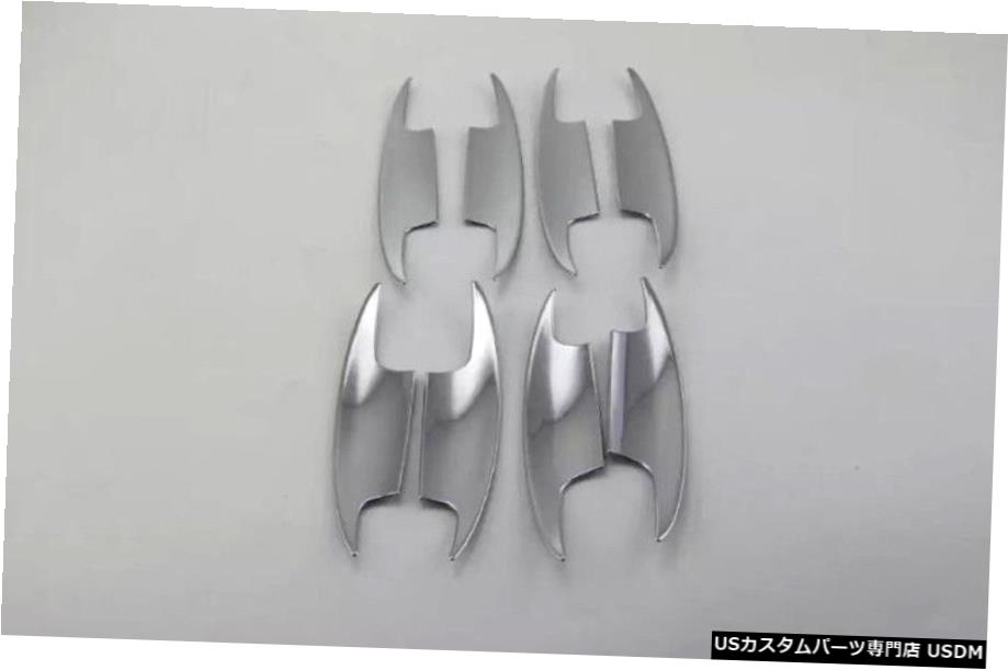 クロームメッキ ABS Chrome Side Door Handle Bowl Cover Trim 8pcs For Benz C Class W205 2014-2019 【並行輸入品】