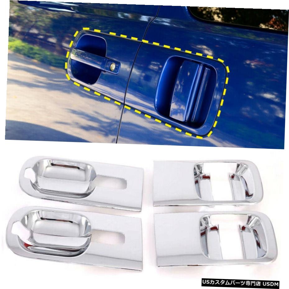 クロームメッキ ABS Chrome Side Door Handle Bowl Cover Trim 6pcs For Hyundai H-1 iMax i800 08-20 【並行輸入品】