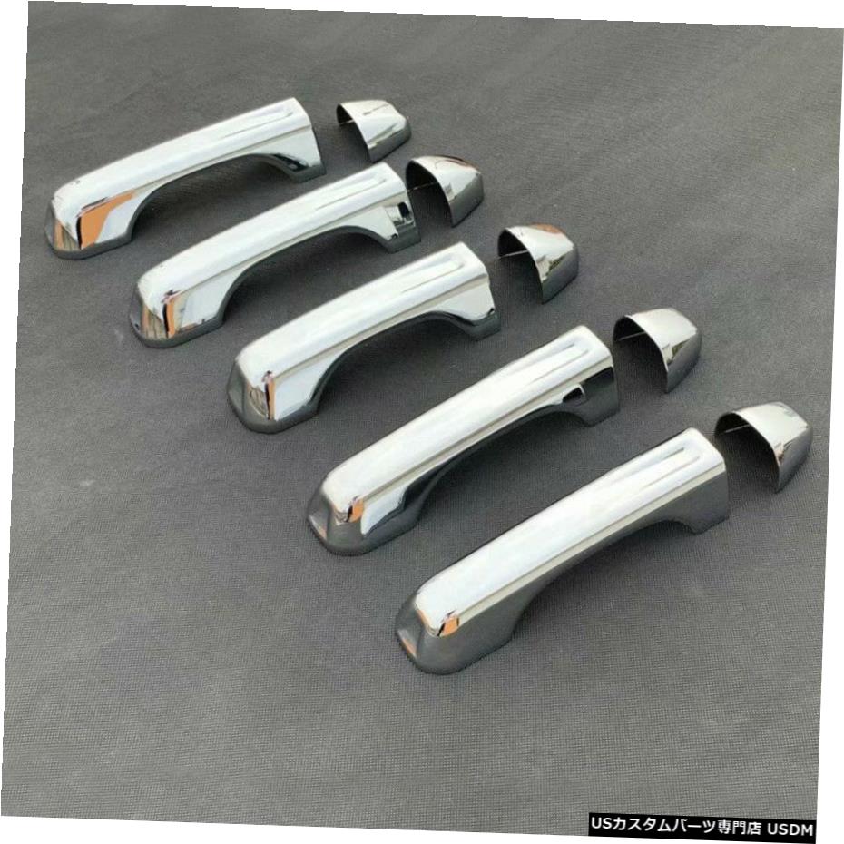 クロームメッキ アクセサリークロームサイドドアハンドルカバートリム10個ジープラングラーJL18-20 Accessories Chrome Side Door Handle Cover Trim 10pcs For Jeep Wrangler JL 18-20 【並行輸入品】