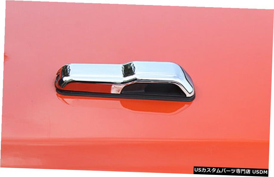 クロームメッキ 車のフロントガラスウォッシャーウォータースプレーノズルカバージープラングラーJL用2個18-20 Car WindShield Washer Water Spray Nozzle Cover 2pcs For Jeep Wrangler JL 18 - 20 【並行輸入品】