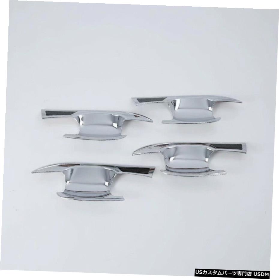 クロームメッキ 三菱エクリプスクロス18-20用クロームサイドドアハンドルボウルカバートリム4本 Chrome Side Door Handle Bowl Cover Trim 4pcs For Mitsubishi Eclipse Cross 18-20 【並行輸入品】