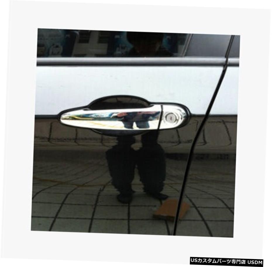 クロームメッキ LHD Car Accessories Chrome Side Door Handle Cover Trim For BMW X5 E70 2008-2013 【並行輸入品】