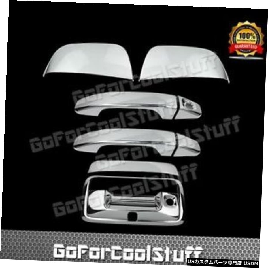 クロームメッキ Fit 15-16 Chevy Colorado Mirror Chrome Cover Combo+2 Door Handle W/O PK+Tailgate 【並行輸入品】