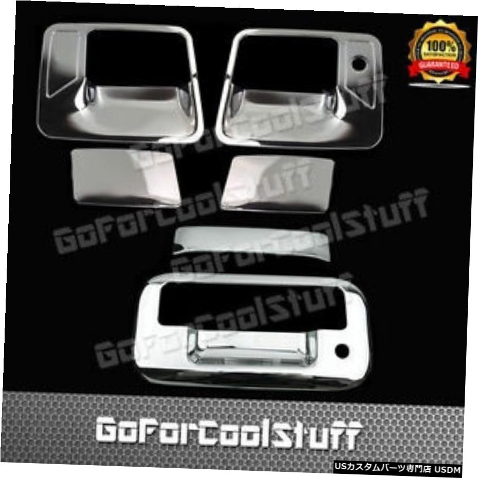 クロームメッキ FOR FORD 08-16 F-250/350 SUPER DUTY Chrome 2 Door Handle w/o PSKH+TG Cover w/KH 【並行輸入品】