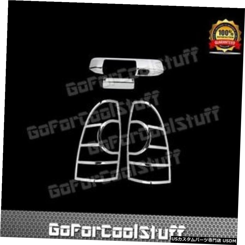 クロームメッキ Fit 05-14 Toyota Tacoma Tailgate Handle Cover W/ Camera+Chrome Tail Light Cover 【並行輸入品】