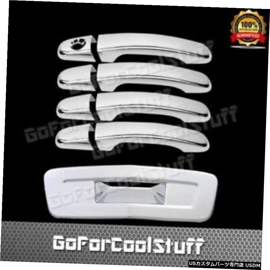 クロームメッキ For 2009-2011 Chevy Traverse 4 Door Handle Covers Tailgate Chrome Cover Combo 【並行輸入品】