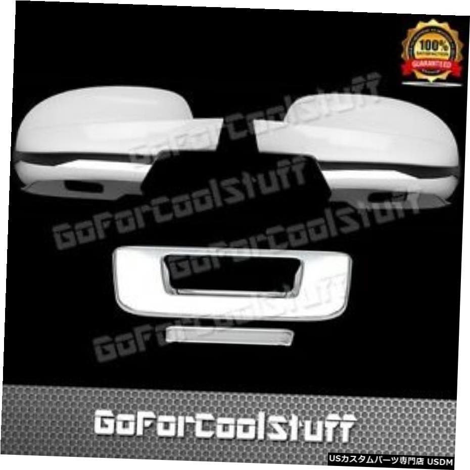 クロームメッキ 07-13シボレーシルバラードフルミラー+トランクテールゲートハンドル（クロームカバー付き） For 07-13 Chevy Silverado Full Mirror + Trunk Tailgate Handle W/okh Chrome Cover 【並行輸入品】