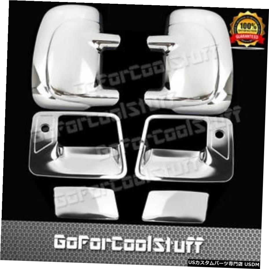 クロームメッキ Ford F-250 99-06 2Drs Handle W / Psgkh + Mirror W / O Sign Chrome Covers For Ford F-250 99-06 2Drs Handle W/Psgkh+Mirror W/O Sign Chrome Covers 【並行輸入品】