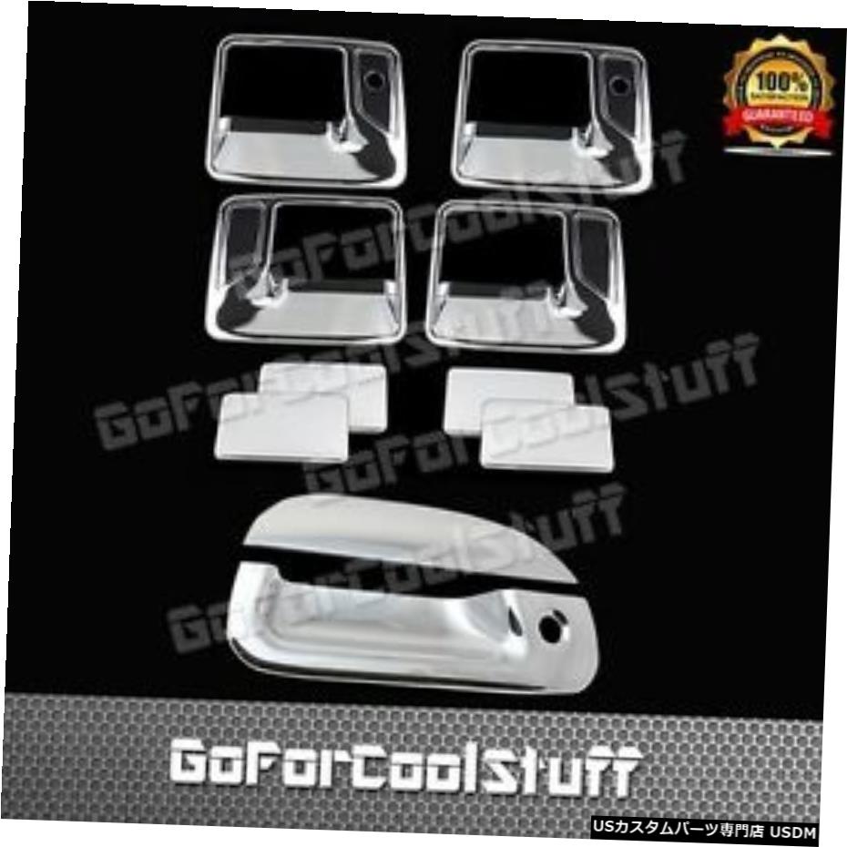 クロームメッキ For Ford 99-07 F-250/350 Super Duty Chrome 4Drs Handle W/Pskh+Tg Cover W/Kh 【並行輸入品】