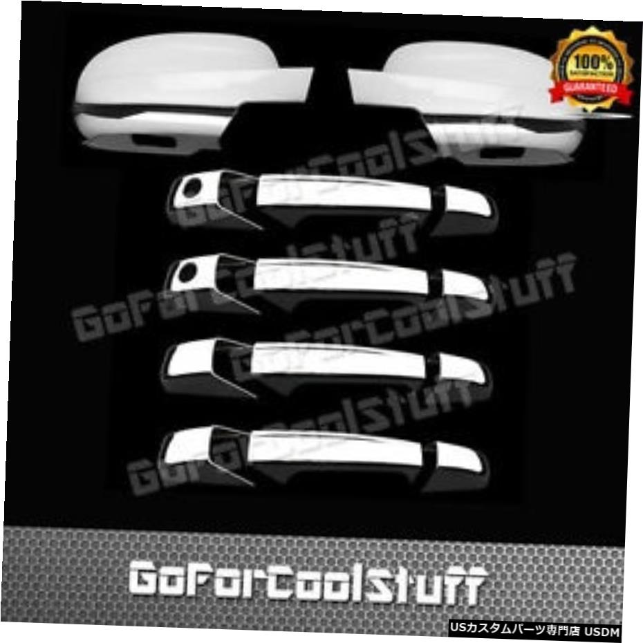 クロームメッキ Gmc Sierra2007-13の場合Pskh +フルミラー2Pcクロームカバー付き4ドアハンドル For Gmc Sierra 2007-13 4 Door Handle With Pskh+Full Mirror 2Pc Chrome Covers 【並行輸入品】