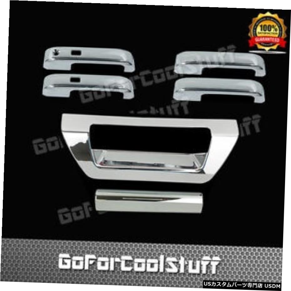 クロームメッキ FORD F-150 2015 Chrome4ドアハンドルW / O Pskh +テールゲートトランクカバーW / o kh For FORD F-150 2015 Chrome 4 Door Handle W/O Pskh+Tailgate Trunk Cover W/o kh 【並行輸入品】