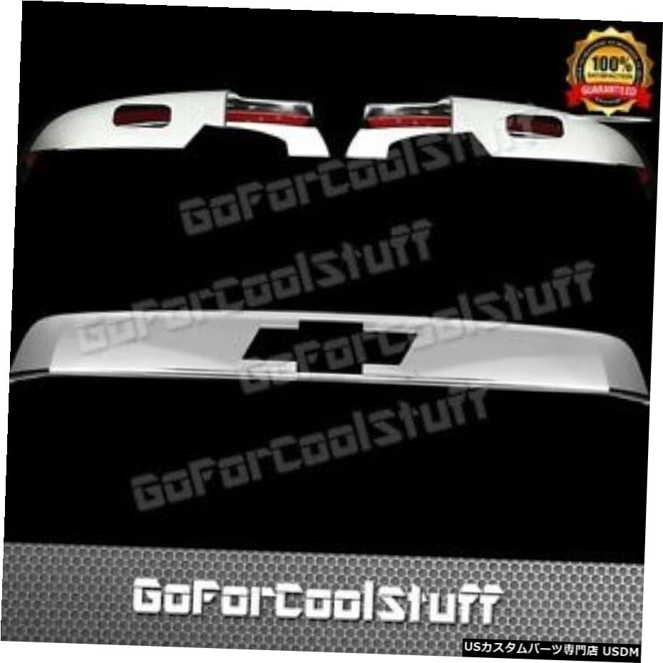クロームメッキ 07-13シボレータホロアミラー+ロゴカットクロームカバー付きリアテールゲート For 07-13 Chevy Tahoe Lower Mirror+Rear Tailgate W/Logo Cut Chrome Covers 【並行輸入品】