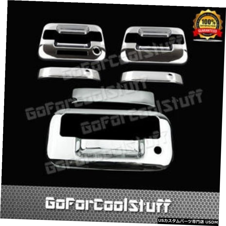 クロームメッキ Ford 2004-2014 F-150 Chrome 2Drsハンドル、Pskh +テールゲートカバー、鍵穴付き For Ford 2004-2014 F-150 Chrome 2Drs Handle With Pskh+Tailgate Cover w/ Keyhole 【並行輸入品】
