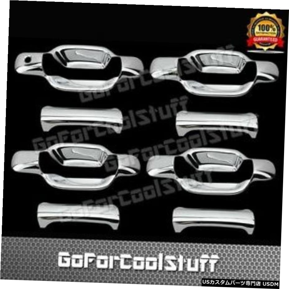 クロームメッキ 2004-2010 Gmcキャニオン4ドアクロームハンドルカバー（Psgキーホールなし） 2004-2010 For Gmc Canyon 4 Doors Chrome Handle Cover W/Out Psg Keyhole 【並行輸入品】