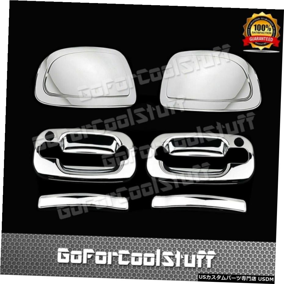 クロームメッキ For Chevy Tahoe 00-04 05 06 2 Door Handle W/Psgkh + Mirror Cap 2Pc Chrome Cover 【並行輸入品】
