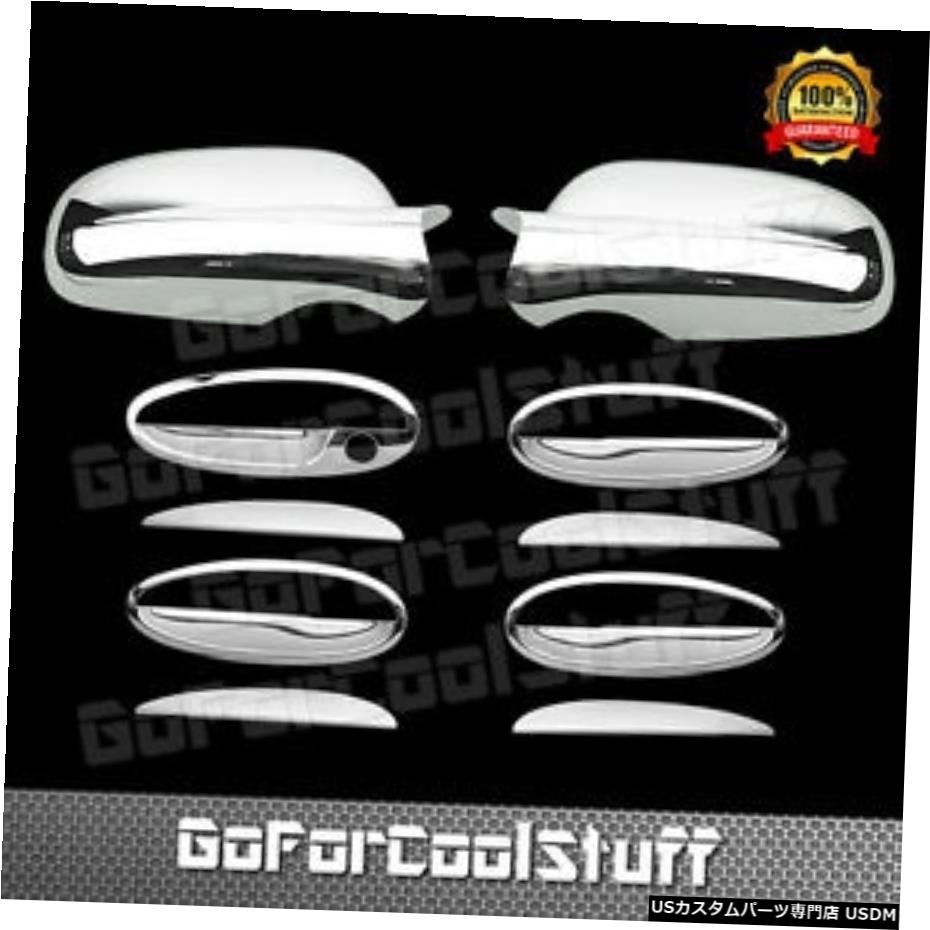 クロームメッキ For 2000 01 02 03 04 05 Chevy Impala Chrome 4 Door Handle Mirror Covers Nkh 【並行輸入品】