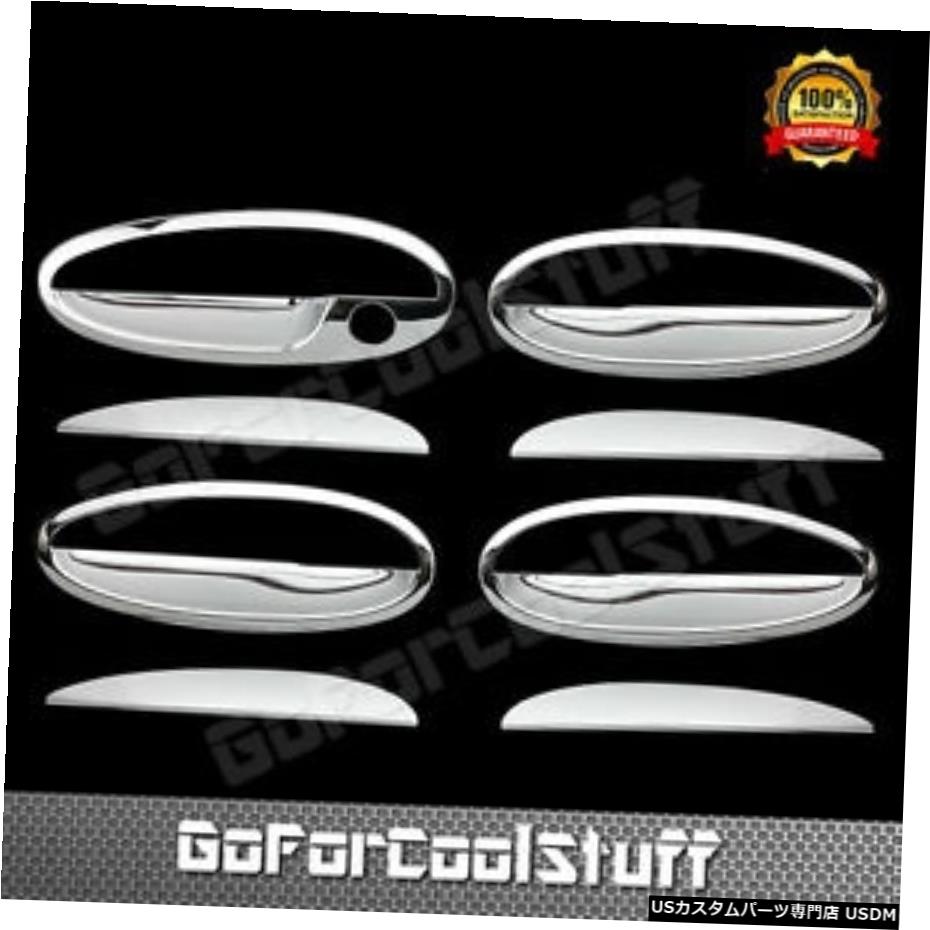 クロームメッキ For Chevy 2000 01 02 03 Malibu 4 Chrome Door Handle Cover W/ Passenger Side Key 【並行輸入品】
