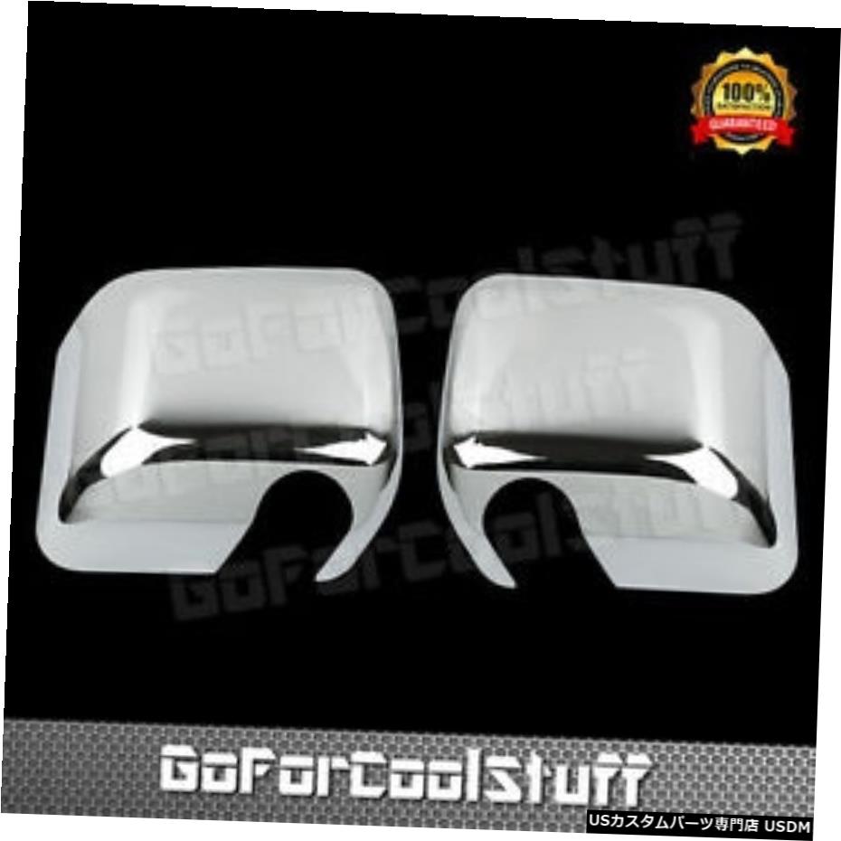 クロームメッキ For Jeep 2007-2014 Wrangler Jk Chrome Mirror Cover W/ 3M Tape 【並行輸入品】