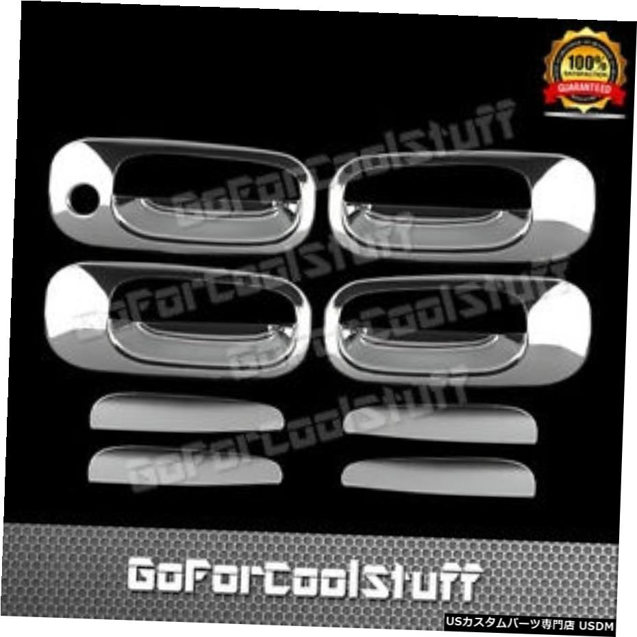 クロームメッキ Chrome Covers for 2005-2010 Dodge Charger 4 Door Handle W/O Passenger Keyhole 【並行輸入品】