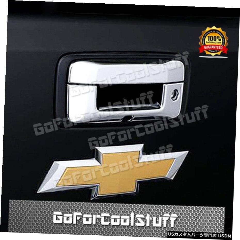 クロームメッキ For 14-16 Chevy Silverado 1500 GMC Sierra Chrome Tailgate Handle Cover W/key & C 【並行輸入品】