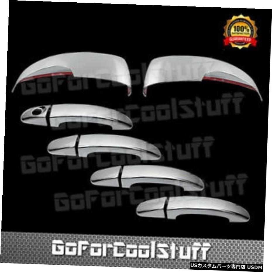 クロームメッキ FOR FORD FOCUS/ESCAPE 13-14 CHROME MIRROR COVER W/ SIGNAL & 4 DOOR HANDLE COVER 【並行輸入品】