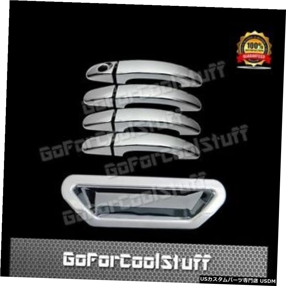 クロームメッキ 2013-2014 FORD ESCAPE Combo 4 Door Handles + 1 Tailgate Handle Chrome Cover 【並行輸入品】
