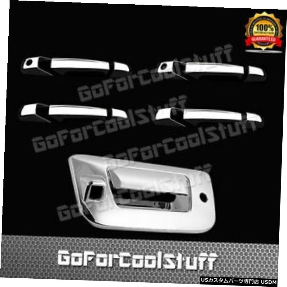 クロームメッキ For Chevy 07-13 Silverado Chrome 4 Door Handle W/Pskh +Tailgate Cover W/CamHole 【並行輸入品】