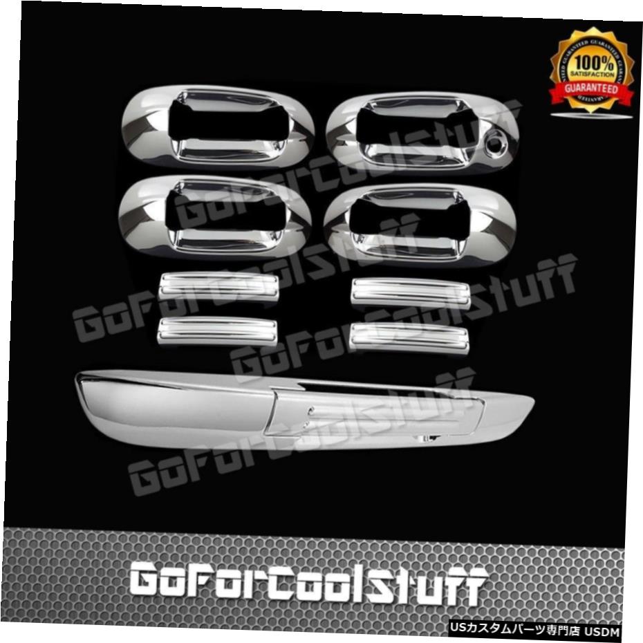 クロームメッキ For Ford 2002 Expedition Chrome 4 Door Handle W/O Pskh+ Trunk Tailgate Cover 【並行輸入品】