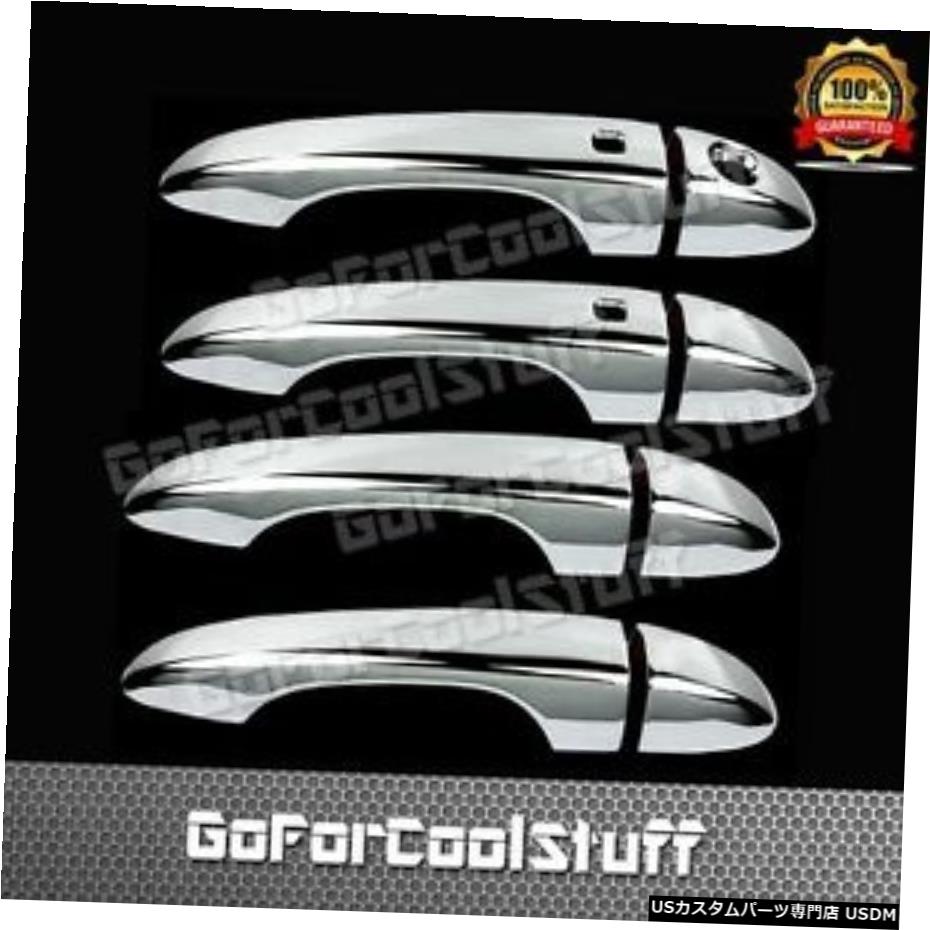 クロームメッキ For Jeep 14-16 Cherokee 4Drs Chrome Handle Cover W/O Psgkh,W/Smart Keyhole 【並行輸入品】