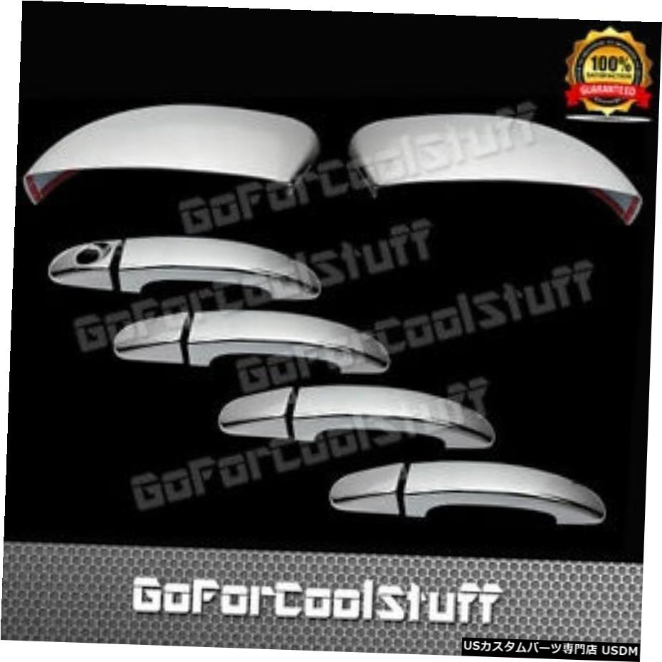 クロームメッキ フォードエスケープ13-144ドアハンドルPSKHなし+ミラー信号なしクロームカバー FOR FORD Escape 13-14 4 Door handle w/o PSKH+Mirror w/o signal CHROME COVERS 【並行輸入品】