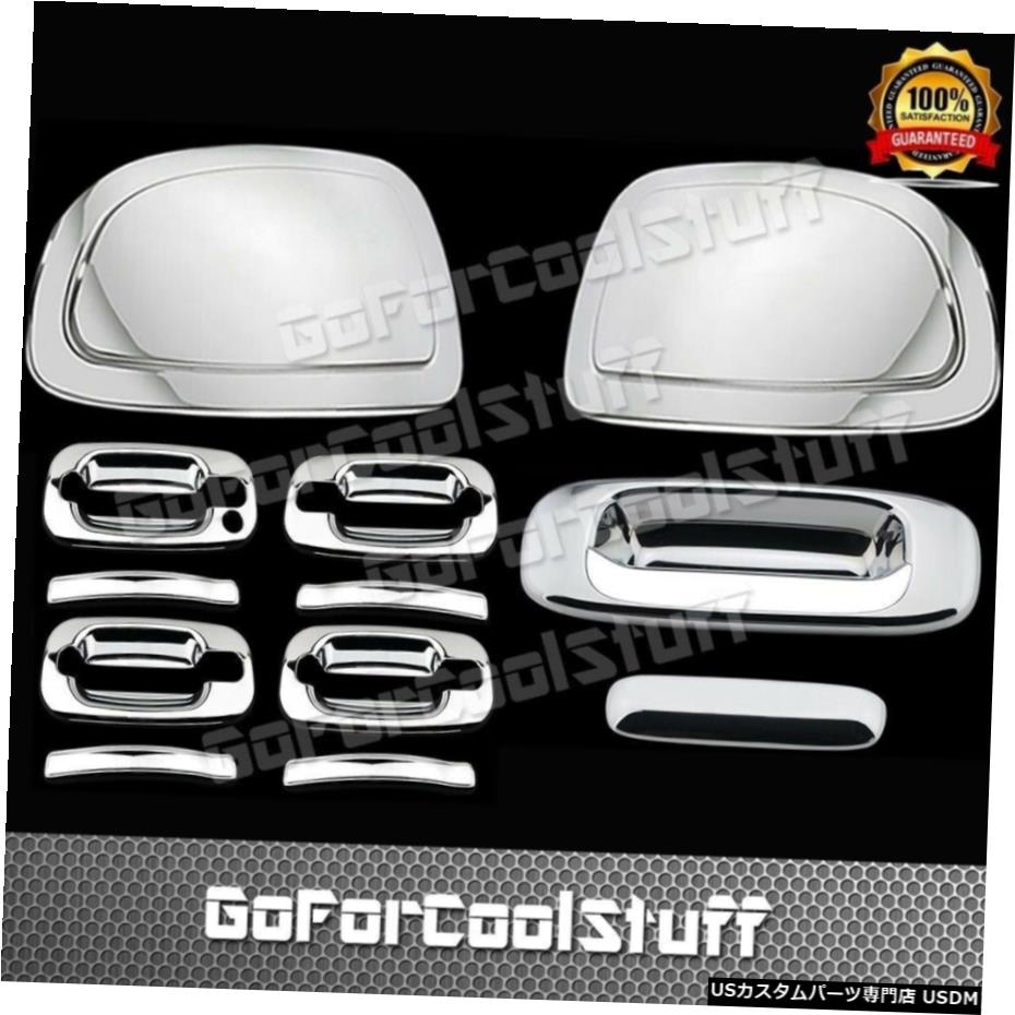 クロームメッキ 99-06シボレーシルバラードミラーキャップ+ 4Drsハンドル+テールゲートW / O Khクロームカバー 99-06 Chevy Silverado Mirror Cap+4Drs Handle+Tailgate W/O Kh Chrome Covers 【並行輸入品】