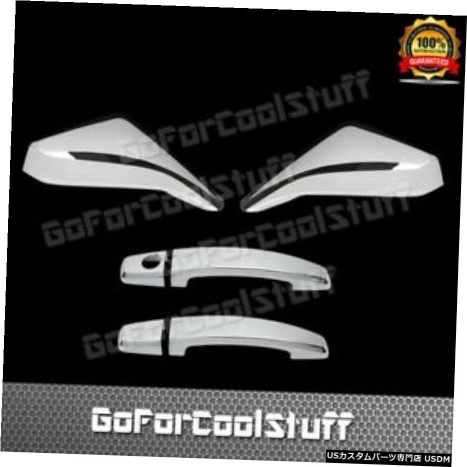 クロームメッキ シボレーカマロ10-134DRSハンドルなしPSGKH +ミラー2pcクロームカバー FOR CHEVY Camaro 10-13 4DRS handle w/o PSGKH+Mirror 2pc CHROME COVERS 【並行輸入品】