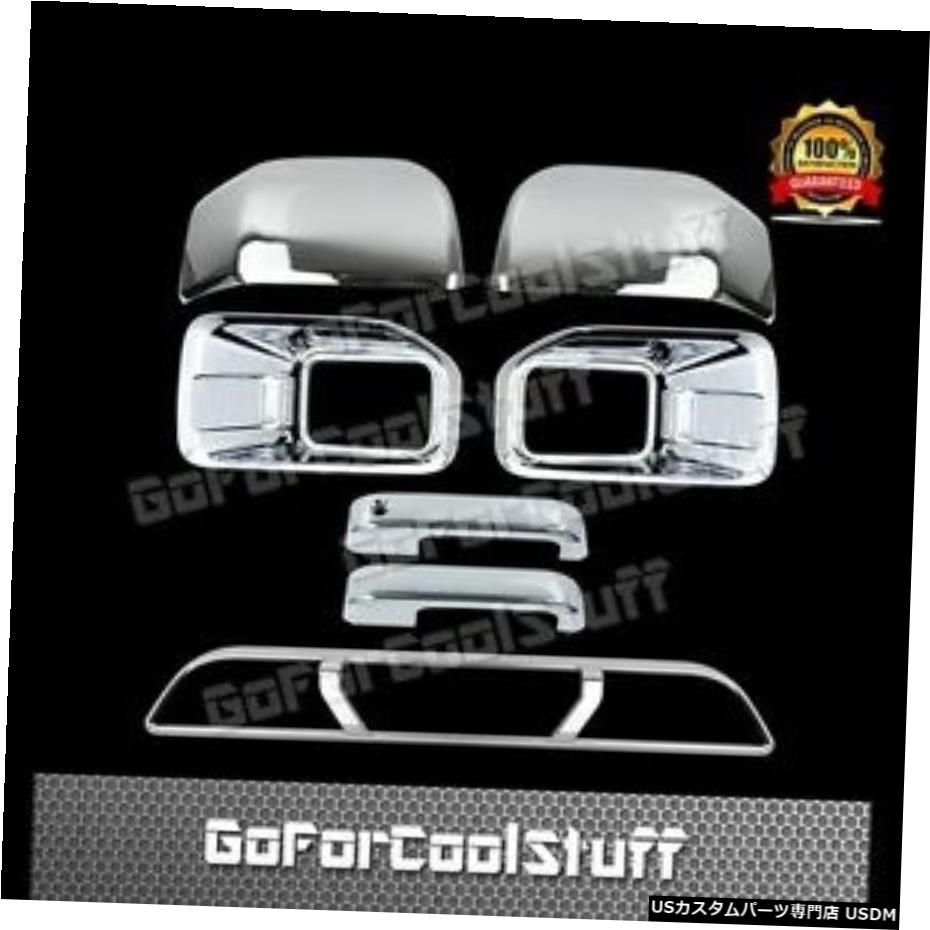 クロームメッキ 2015-2016フォードF150フォグランプ+ミラー+2ハンドル+リア3rdブレイクライトクロームカバー 2015-2016 FORD F150 Fog Lamp+Mirror+2 Handles+Rear 3rd Break Light Chrome Cover 【並行輸入品】