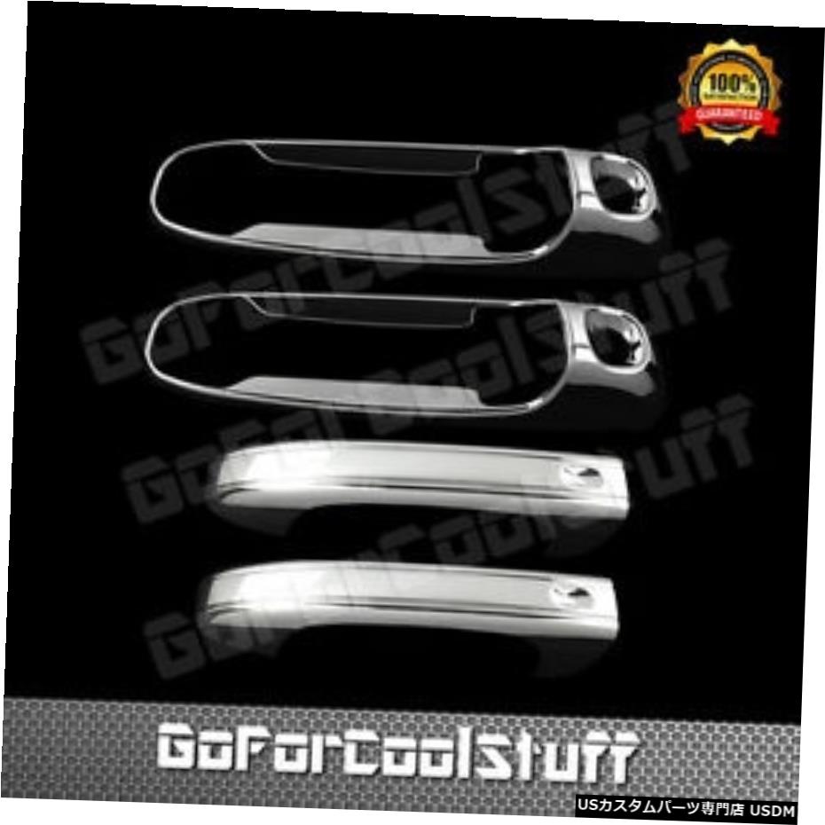 クロームメッキ ダッジ02-08ラム用1500/2500/3500クロームドアハンドルカバー（Psngr穴付き） For Dodge 02-08 Ram 1500 / 2500 / 3500 Chrome Door Handle Cover W/ Psngr Hole 【並行輸入品】