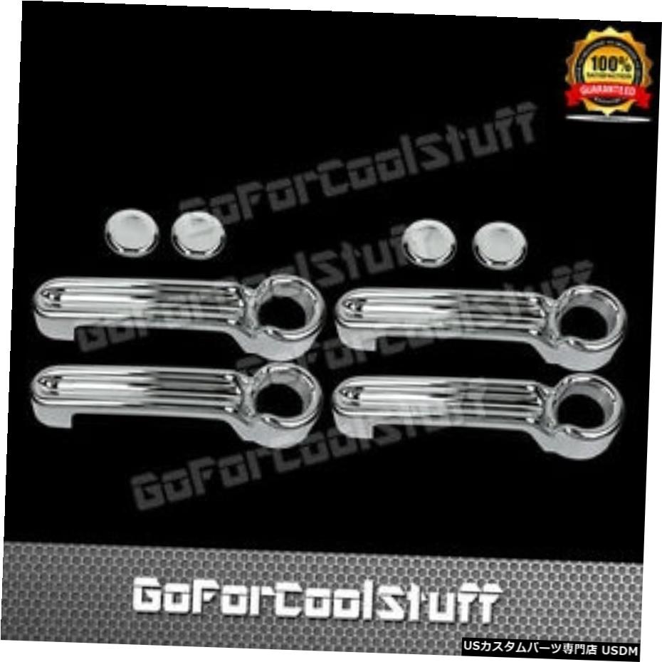 クロームメッキ ジープリバティ200809 10 11 12 2013クローム4ドアハンドルカバースティックオーバー For Jeep Liberty 2008 09 10 11 12 2013 Chrome 4 Door Handle Cover stick on over 【並行輸入品】