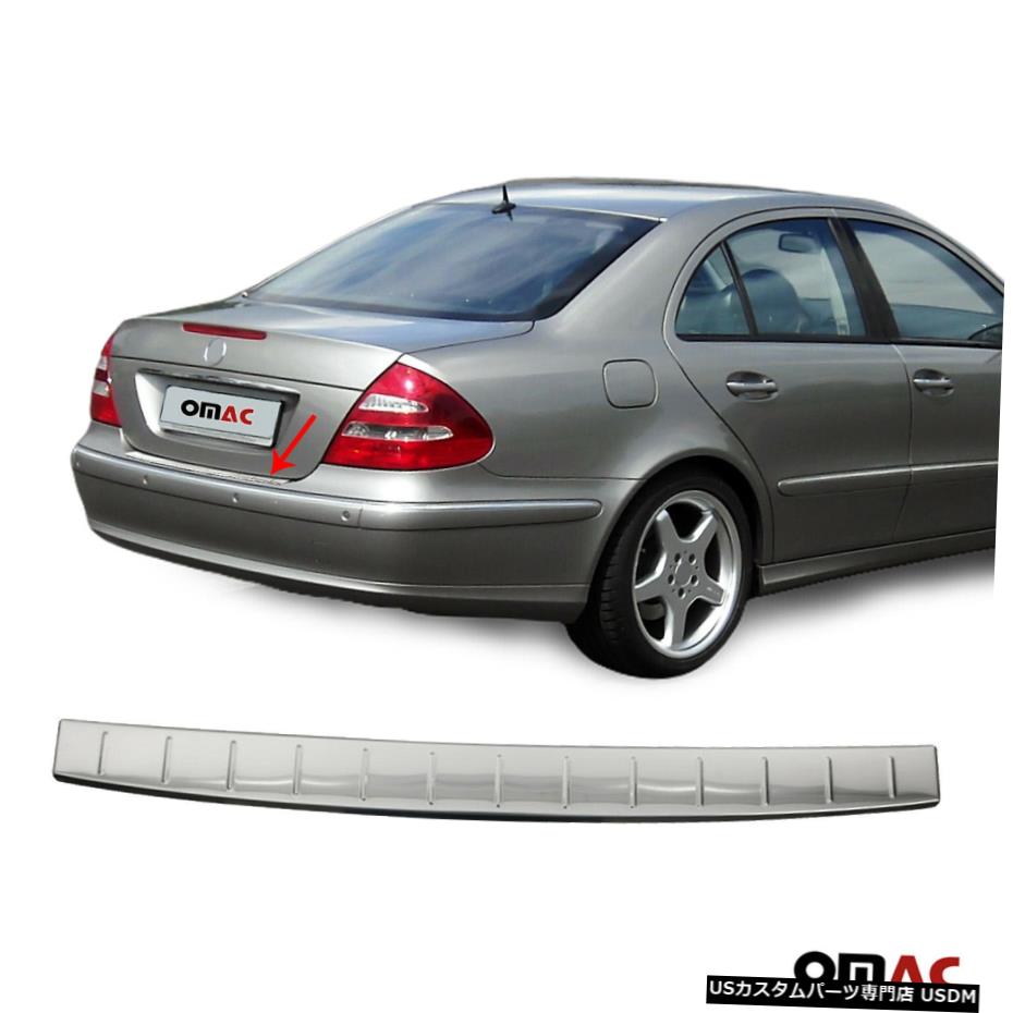 クロームメッキ Fits Mercedes E Class W211 Sedan 2003-09 Rear Bumper Guard Trunk Sill Protector 【並行輸入品】