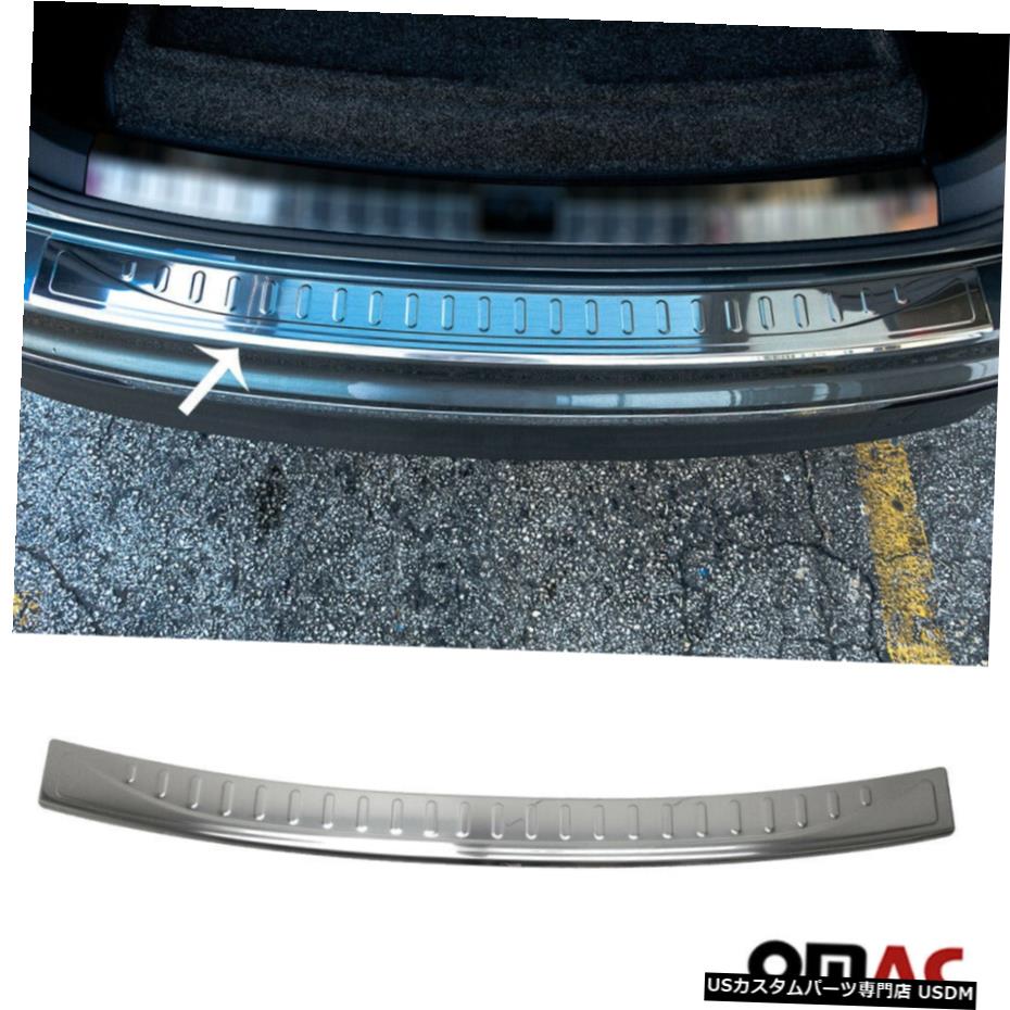 クロームメッキ Fits VW Tiguan 2018-2020 Chrome Rear Bumper Guard Trunk Sill Protector S.Steel 【並行輸入品】