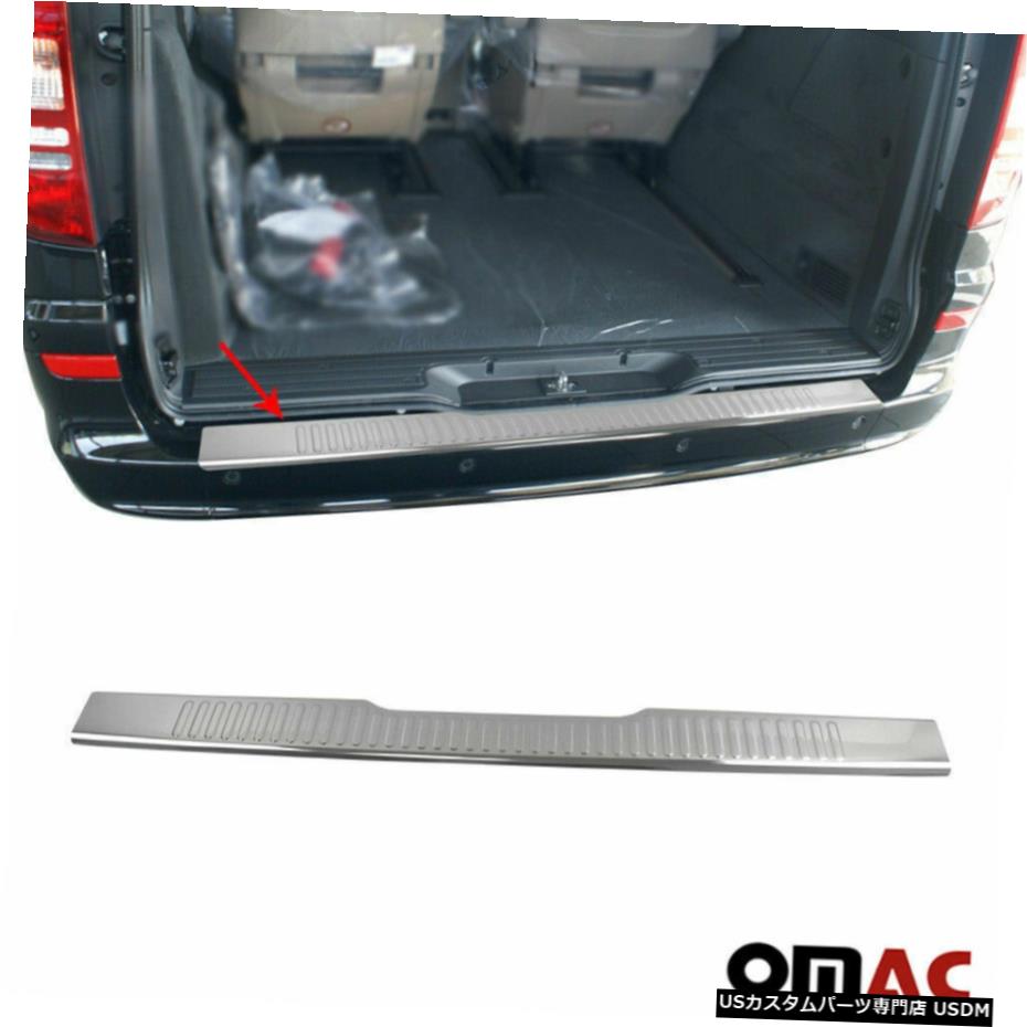クロームメッキ Chrome Norm Rear Bumper Guard Trunk Sill Cover Steel For MB Vito W639 2003-2014 【並行輸入品】