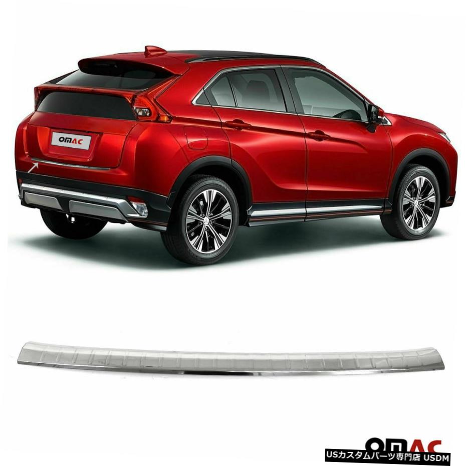クロームメッキ Chrome Norm Rear Bumper Guard Trunk Sill For Mitsubishi Eclipse Cross 2017-2020 【並行輸入品】