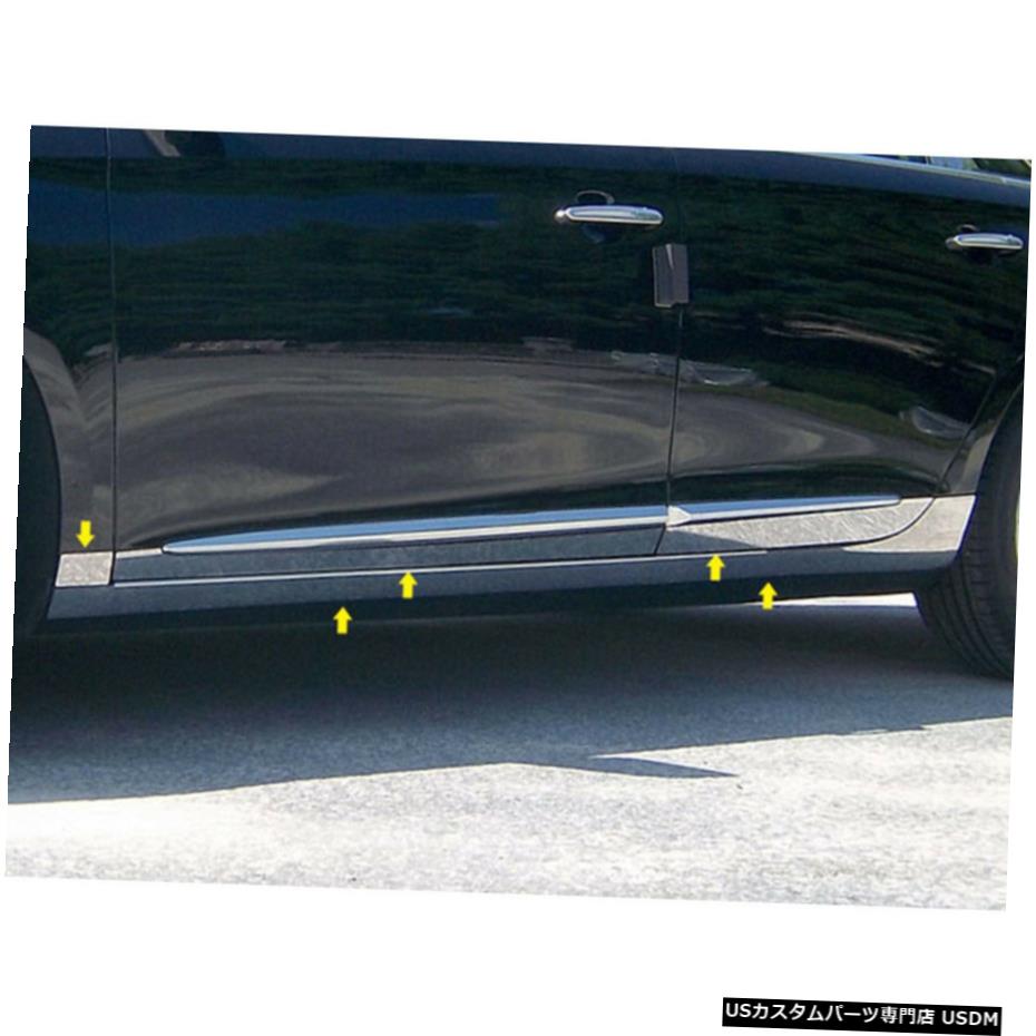 クロームメッキ 10pc. Luxury FX Chrome 6 3/8' Door Molding For 2013-2019 Cadillac XTS 【並行輸入品】