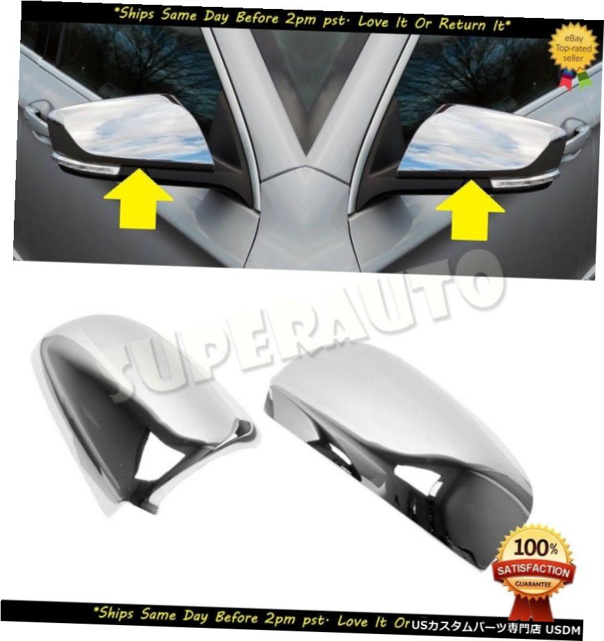 クロームメッキ 2014 2015 2016 2017 2018 Chevy Impala Chrome Triple Mirror Covers Overlays Trims 【並行輸入品】