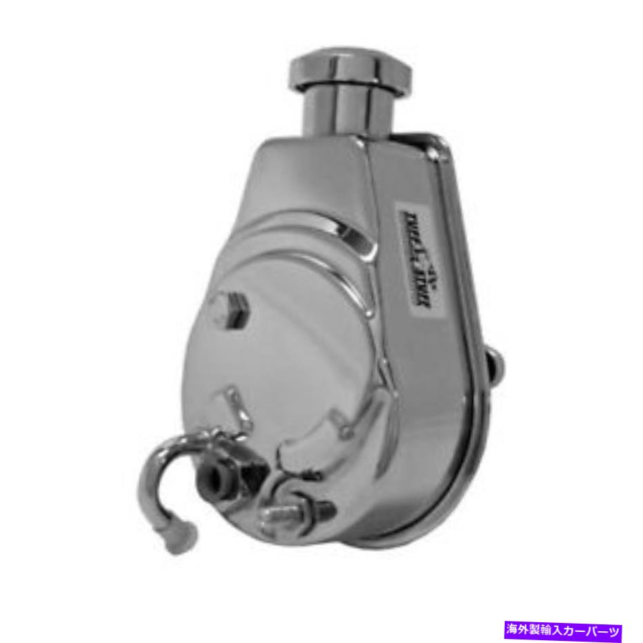 Power Steering Pump ポンプ6176Aステアリングタフスタッフパワー; 1200 PSIサギノークロームユニバーサル Tuff Stuff Power Steering Pump 6176A; 1200 psi Saginaw Chrome Universal 【並行輸入品】