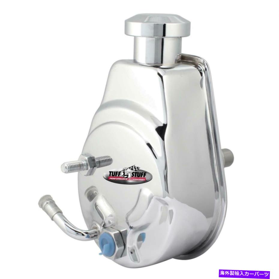 Power Steering Pump タフスタッフ6179A GMパワーステアリングポンプ1982年から1987年F-ボディ、クローム Tuff Stuff 6179A GM Power Steering Pump 1982-87 F-Body, Chrome 【並行輸入品】