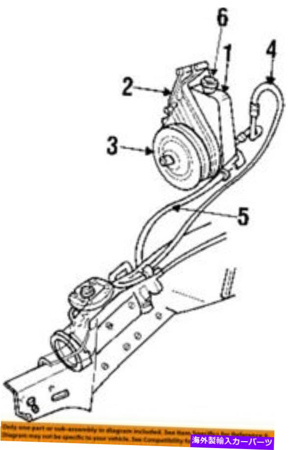Power Steering Pump ダッジクライスラーOEM 97-02ラム3500 - パワーステアリングポンプ52039042AC Dodge CHRYSLER OEM 97-02 Ram 3500-Power Steering Pump 52039042AC 【並行輸入品】｜カスタムパーツ WORLD倉庫