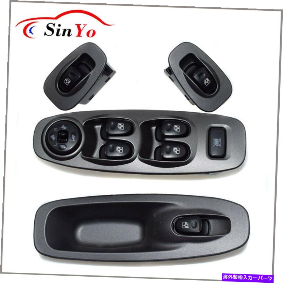 WINDOW SWITCH 2000-05現代アクセントのためのパワーウインドウスイッチフロント左右+ 2倍リアドア Power Window Switch Front Left & Right + 2x Rear Door For 2000-05 Hyundai Accent 【並行輸入品】