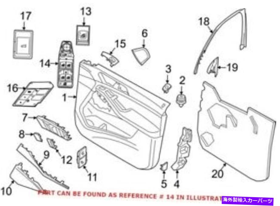 WINDOW SWITCH BMW 61319460493のための本物のOEMドアウインドウスイッチ Genuine OEM Door Window Switch for BMW 61319460493 【並行輸入品】