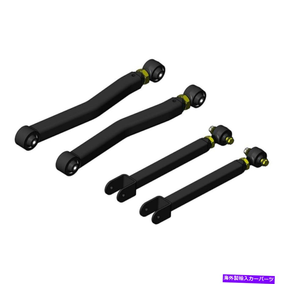LOWER CONTROL ARM ジープラングラーJK 18のオーバーランドプラスフロントアジャスタブルショートコントロールアームキット For Jeep Wrangler JK 18 Overland Plus Front Adjustable Short Control Arm Kit 【並行輸入品】